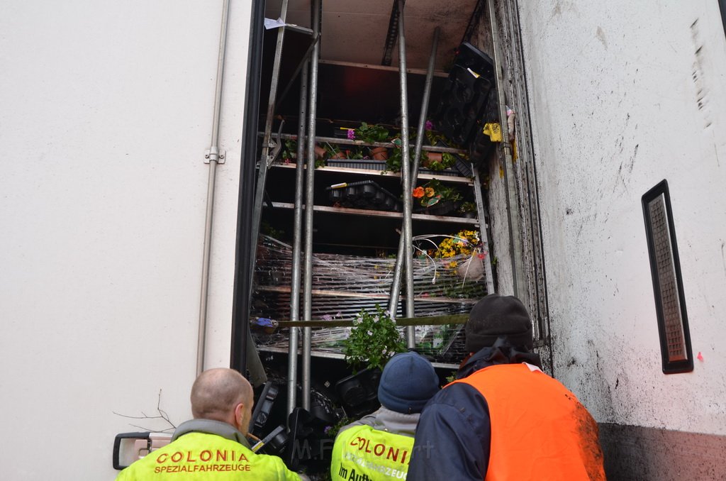 VU LKW umgestuerzt A 3 Rich Frankfurt AS Koenigsforst P534.JPG - Miklos Laubert